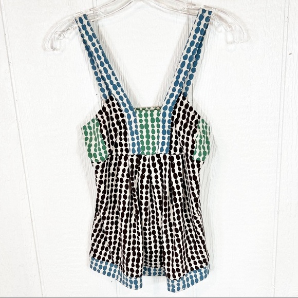 BCBGMaxAzria Polka Dot Black and White Blouse - Picture 1 of 8